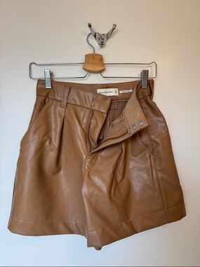 Abercrombie & Fitch Faux Leather shorts